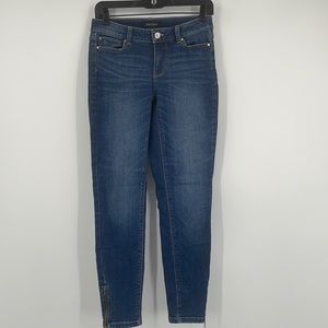 WHBM Contour Zip Ankle Jean